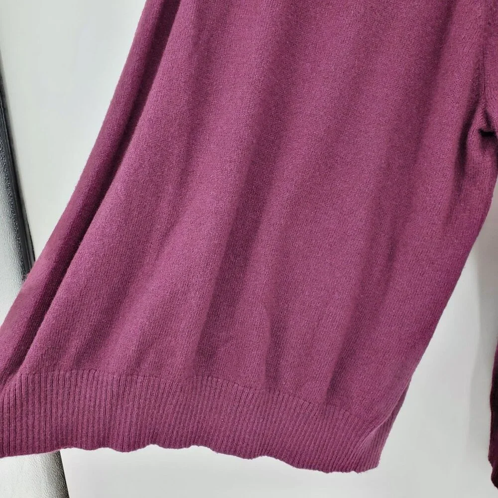 J. Crew Lambswool Blend Maroon Crewneck Pullover Long Sleeve Sweater‎ XL